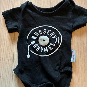 Black Nursery Rhymes Baby Onesie (3-6 months)